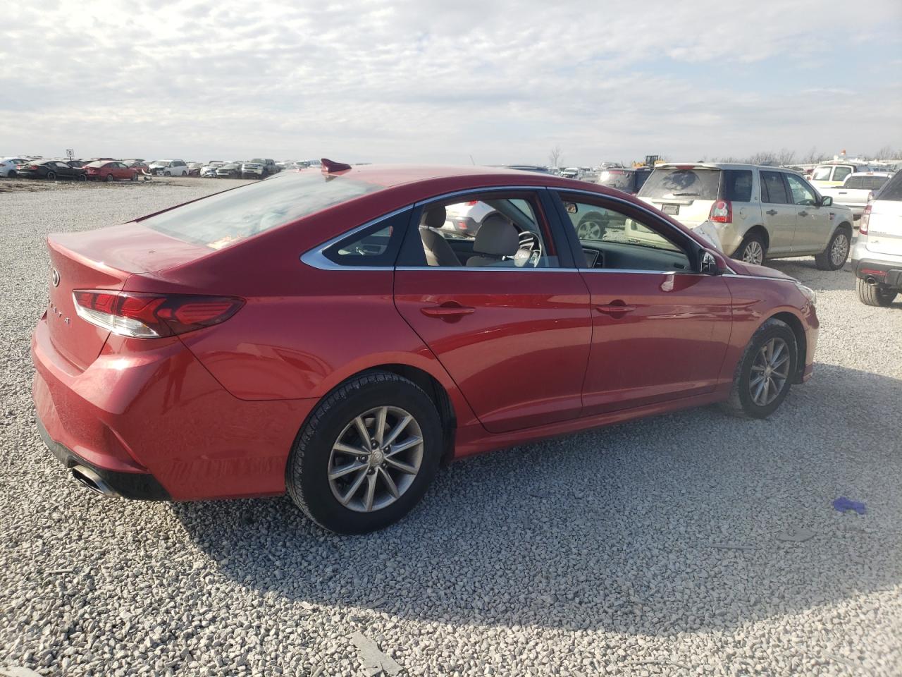 2018 Hyundai Sonata VIN 5NPE24AF2JH666257 Copart auction photo, hail / all over damage thumbnail 3