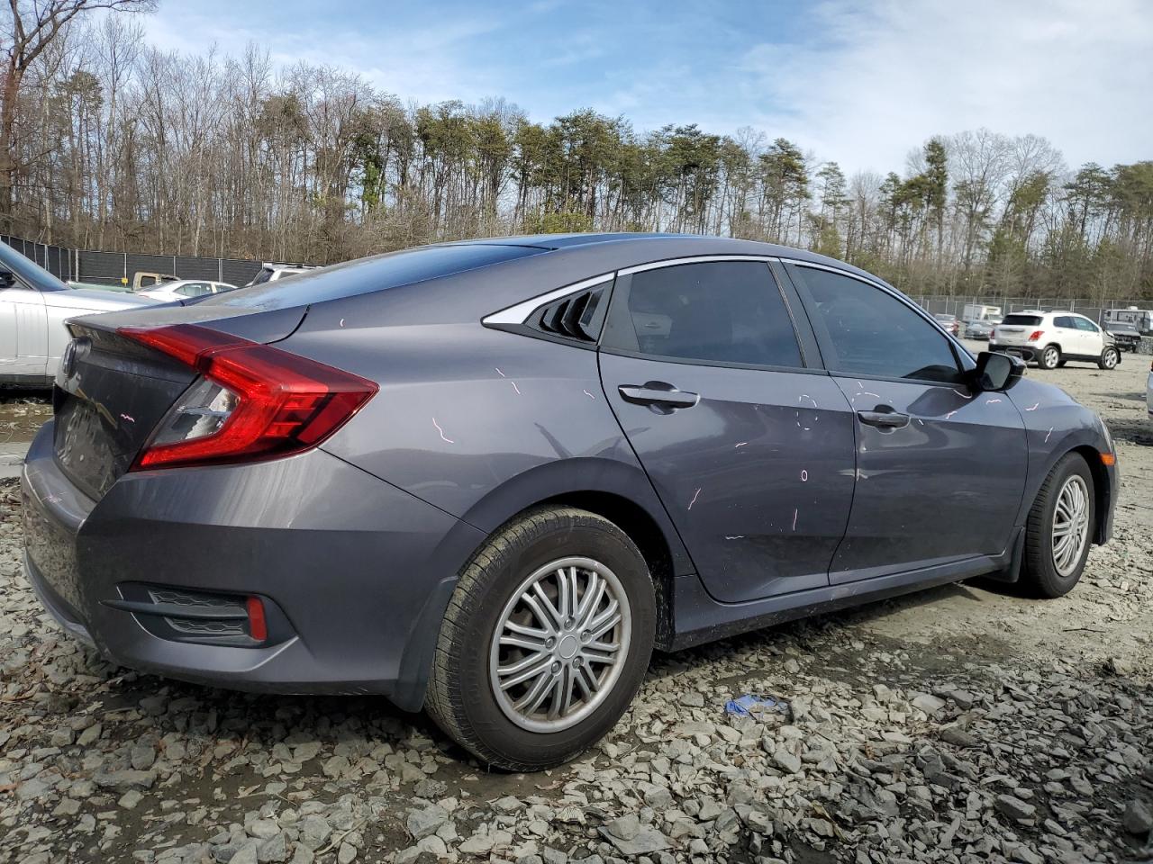 2020 Honda Civic VIN 19XFC2F6XLE018851 Copart auction photo, all over / undercarriage damage thumbnail 3
