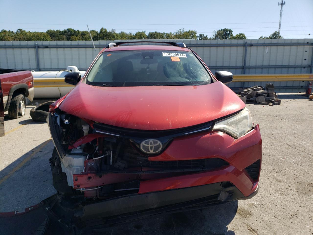 2017 Toyota RAV 4 VIN JTMZFREV0HJ130087 Copart auction photo, front end damage thumbnail 5