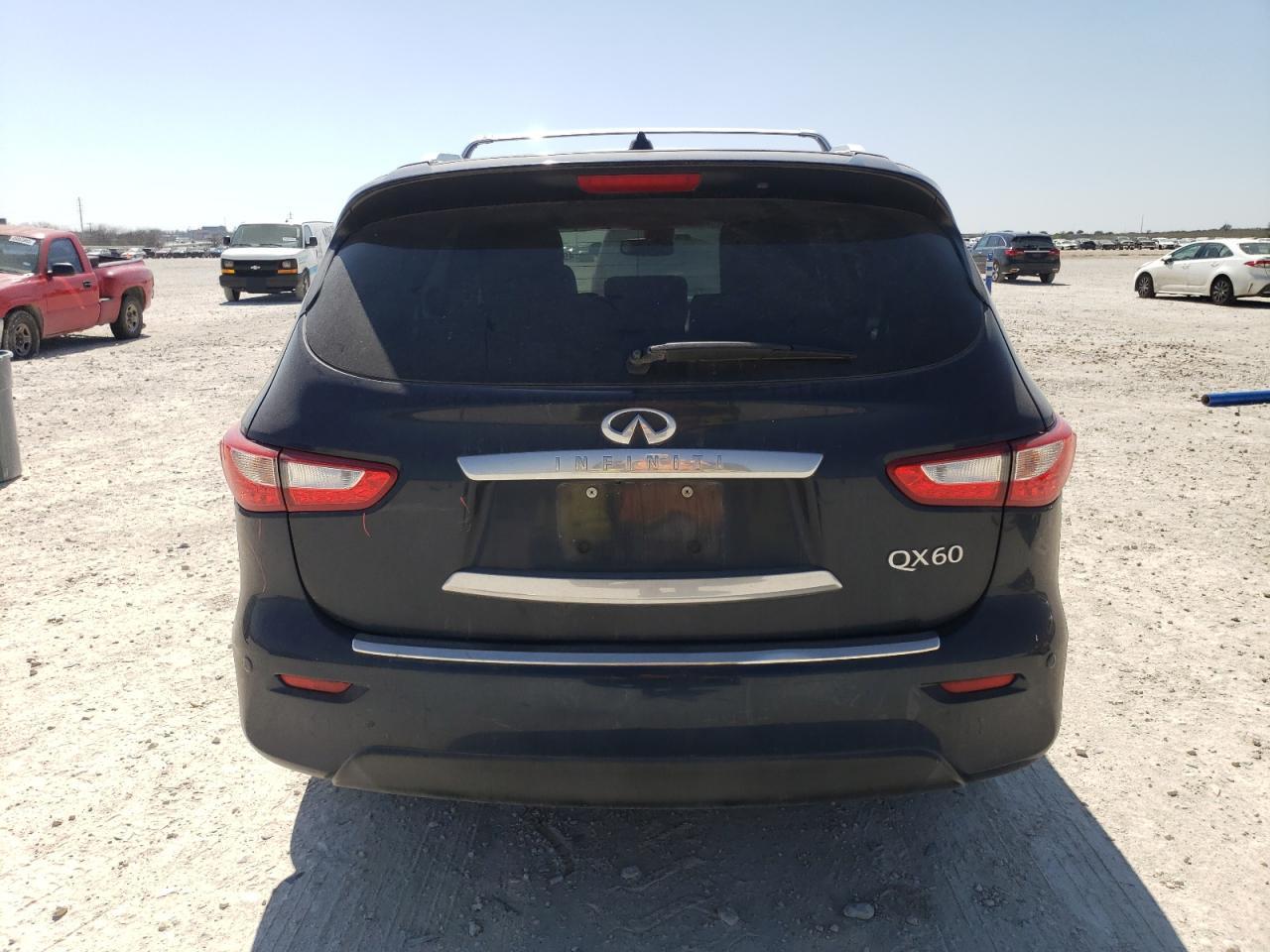 2015 Infiniti QX60 VIN 5N1AL0MN8FC518166 Copart auction photo, front end / side damage thumbnail 6