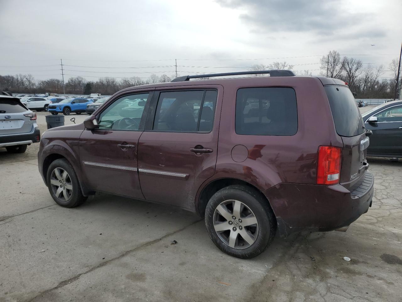 2013 Honda Pilot VIN 5FNYF4H90DB072559 Copart auction photo, side / front end damage thumbnail 2