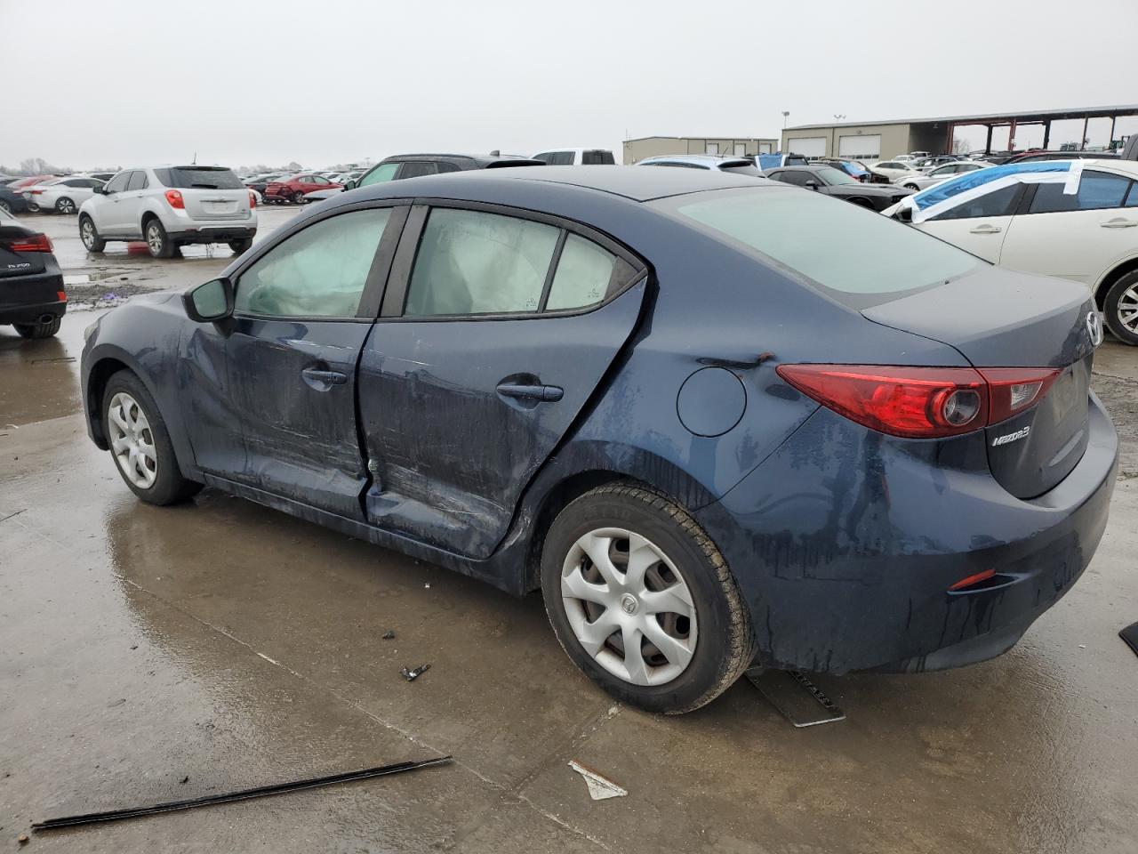 2015 Mazda 3 VIN 3MZBM1U79FM233498 Copart auction photo, side / hail damage thumbnail 2