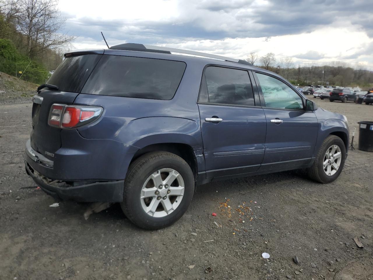 2014 GMC Acadia VIN 1GKKVNED2EJ176752 Copart auction photo, all over damage thumbnail 3