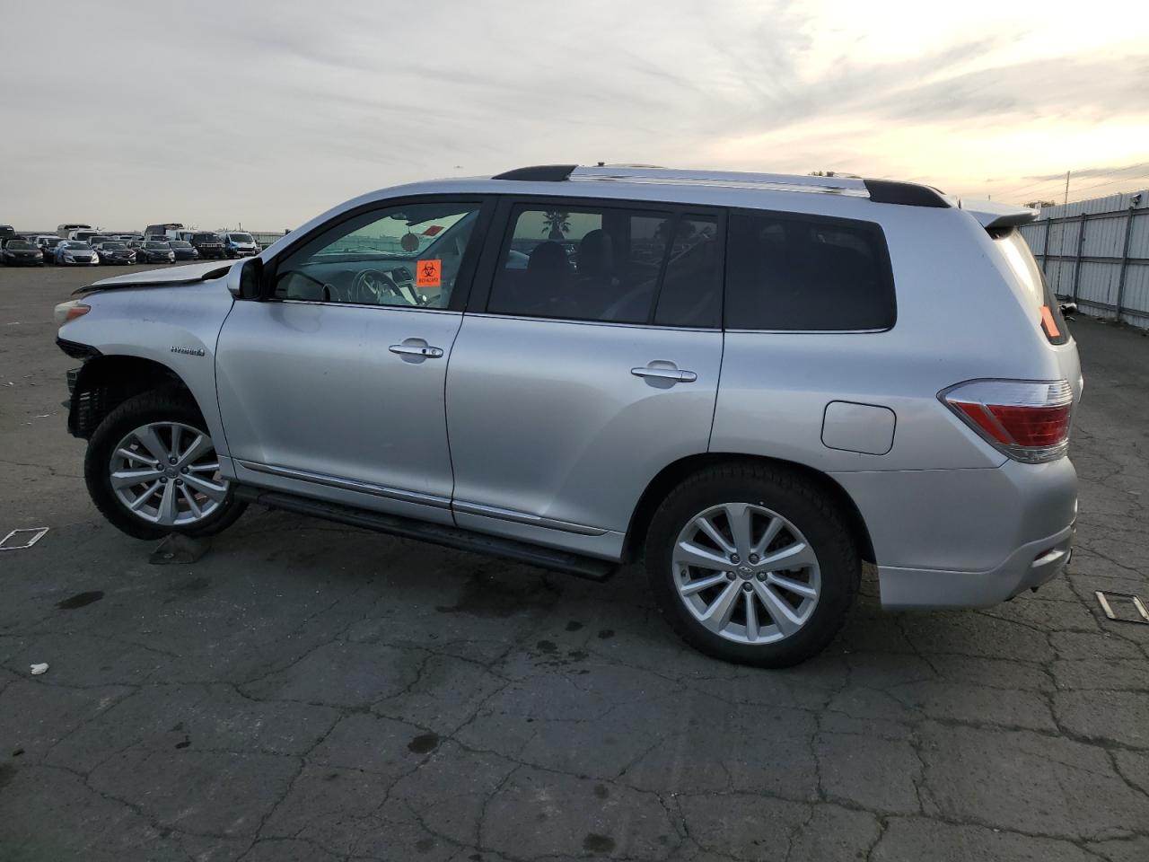 2011 Toyota Highlander VIN JTEDC3EHXB2001572 Copart auction photo, front end / side damage thumbnail 2