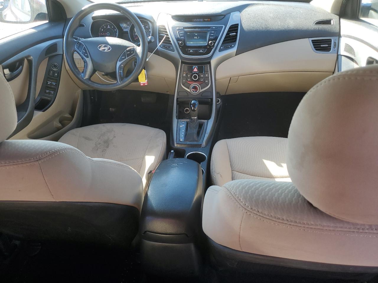 2016 Hyundai Elantra VIN 5NPDH4AE4GH721155 Copart auction photo, rear end damage thumbnail 8