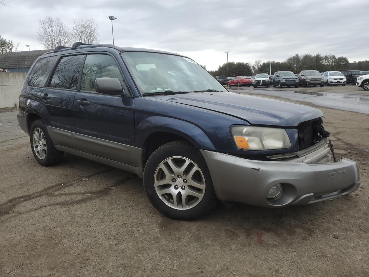 2005 Subaru Forester VIN JF1SG67675H743626 Copart auction photo, front end / side damage thumbnail 4
