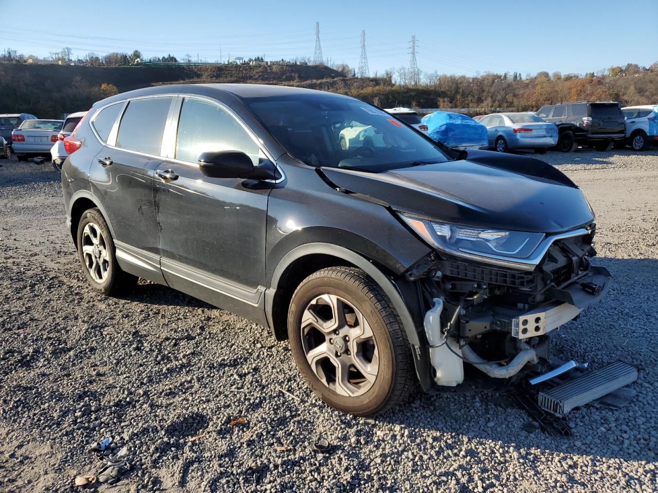 2018 Honda CR-V VIN 2HKRW2H85JH632735 Copart auction photo, front end damage thumbnail 4