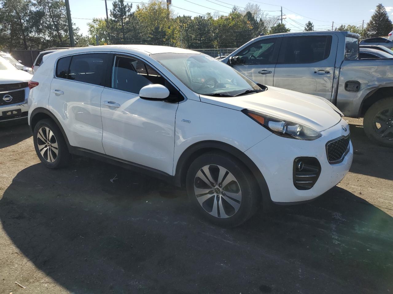 2019 KIA Sportage VIN KNDPMCAC5K7518922 Copart auction photo, side / front end damage thumbnail 4