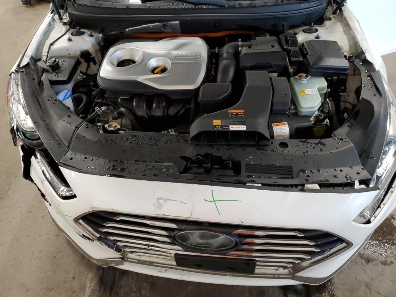 2018 Hyundai Sonata VIN KMHE34L31JA084041 Copart auction photo, front end damage thumbnail 11