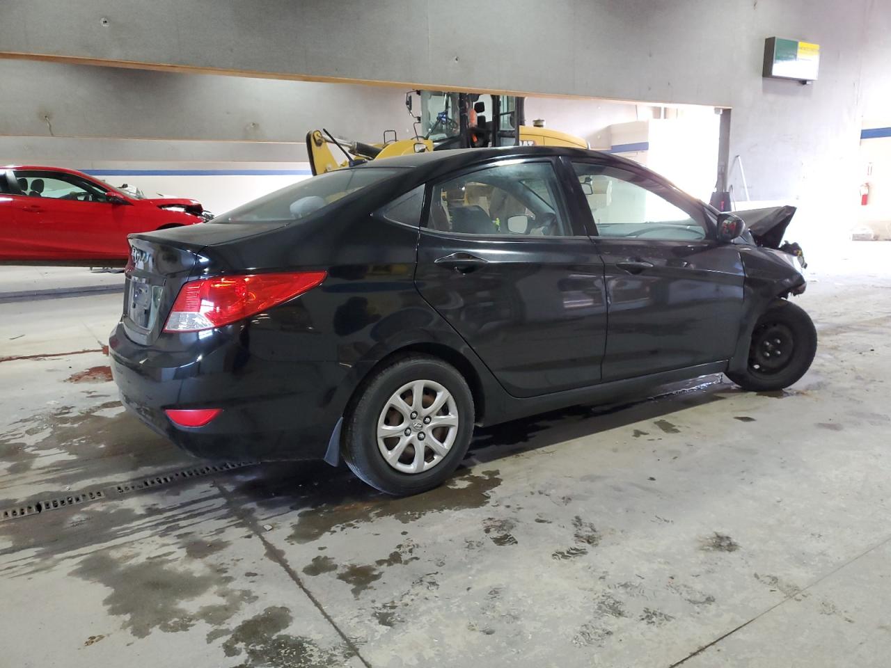 2013 Hyundai Accent VIN KMHCT4AE2DU434632 Copart auction photo, front end damage thumbnail 3