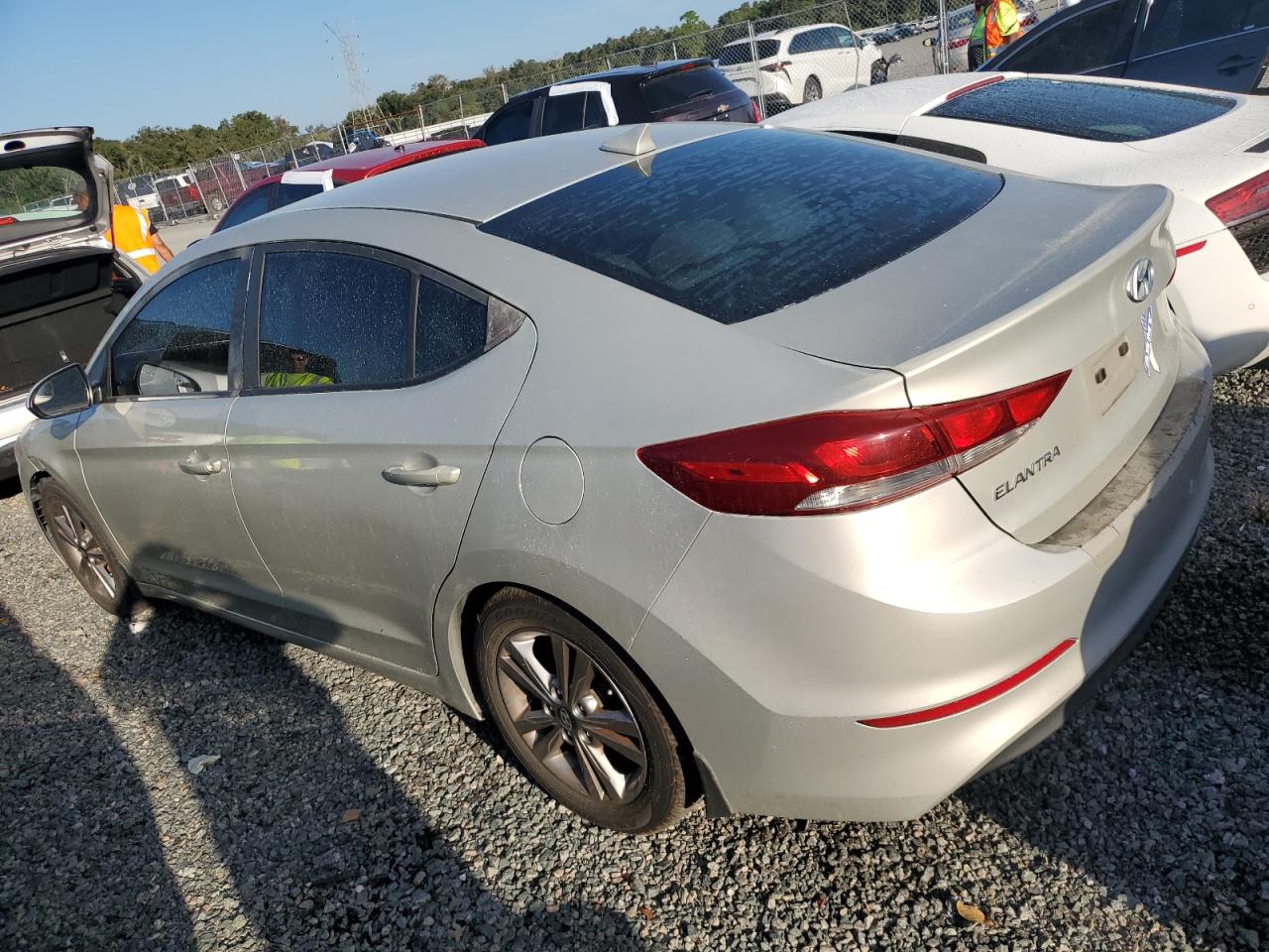 2017 Hyundai Elantra VIN KMHD84LF2HU370075 Copart auction photo, water/flood damage thumbnail 2