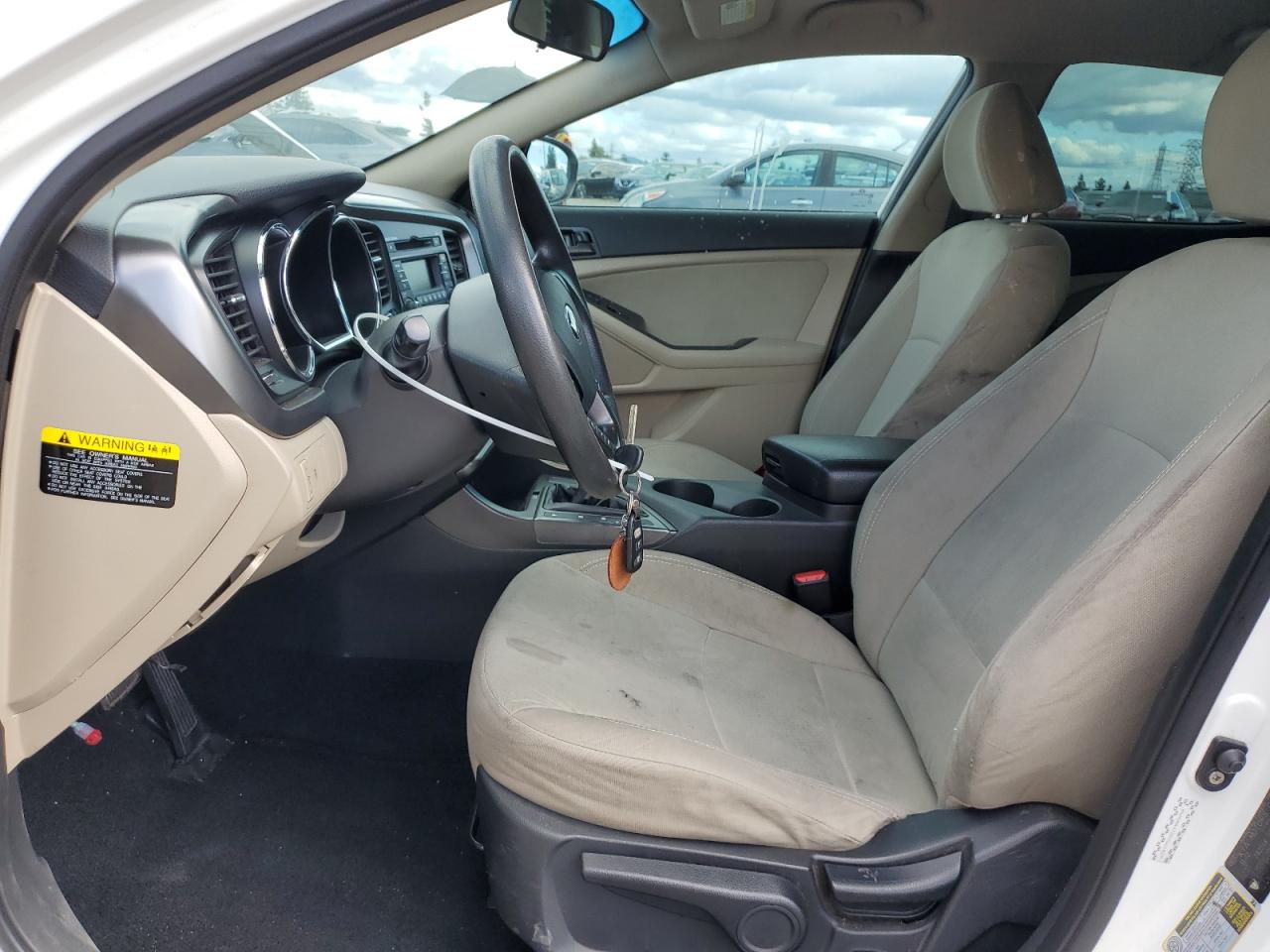 2013 KIA Optima VIN KNAGM4A78D5361827 Copart auction photo, rear end / front end damage thumbnail 7