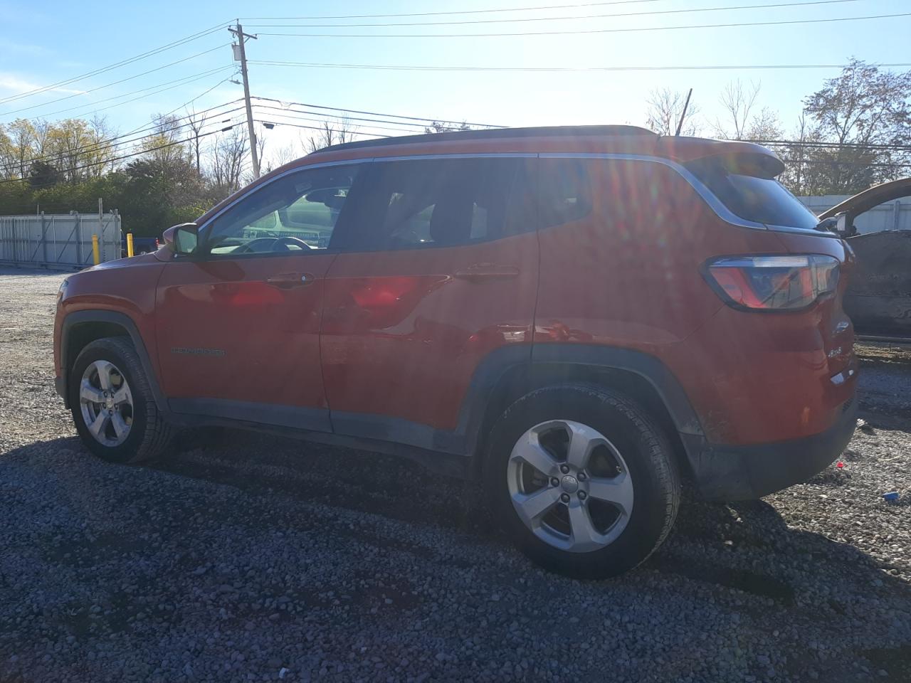 2019 Jeep Compass VIN 3C4NJDBB3KT849991 Copart auction photo, front end / side damage thumbnail 2