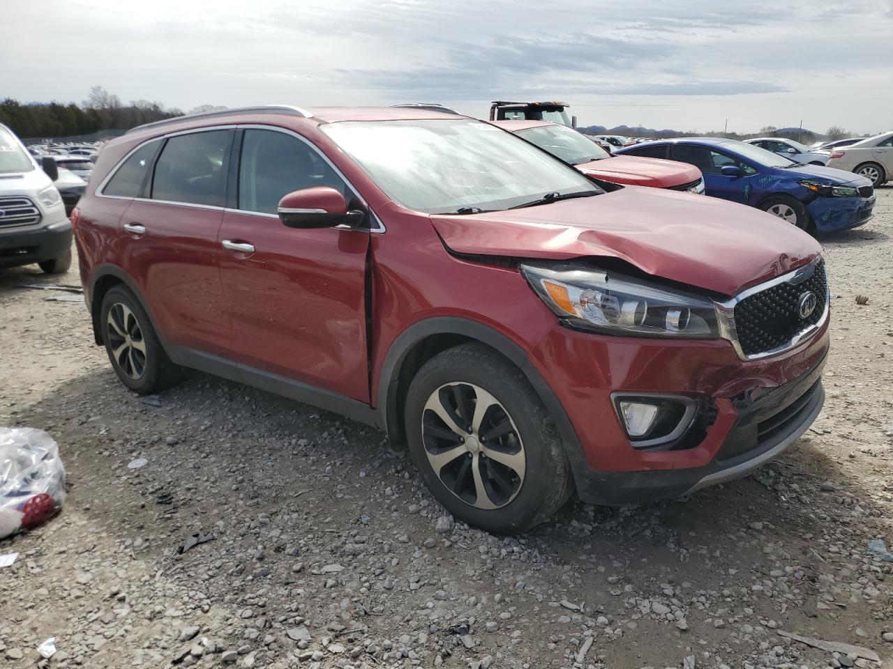 2016 KIA Sorento VIN 5XYPH4A59GG152422 Copart auction photo, front end / minor dent/scratches damage thumbnail 4