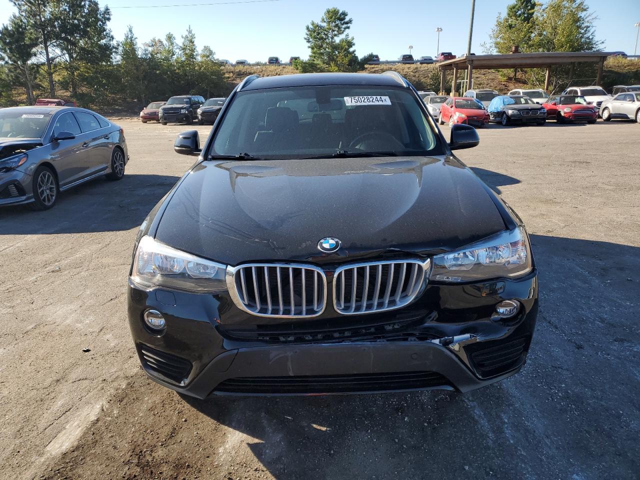2017 BMW X3 VIN 5UXWX9C59H0T12023 Copart auction photo, front end damage thumbnail 5