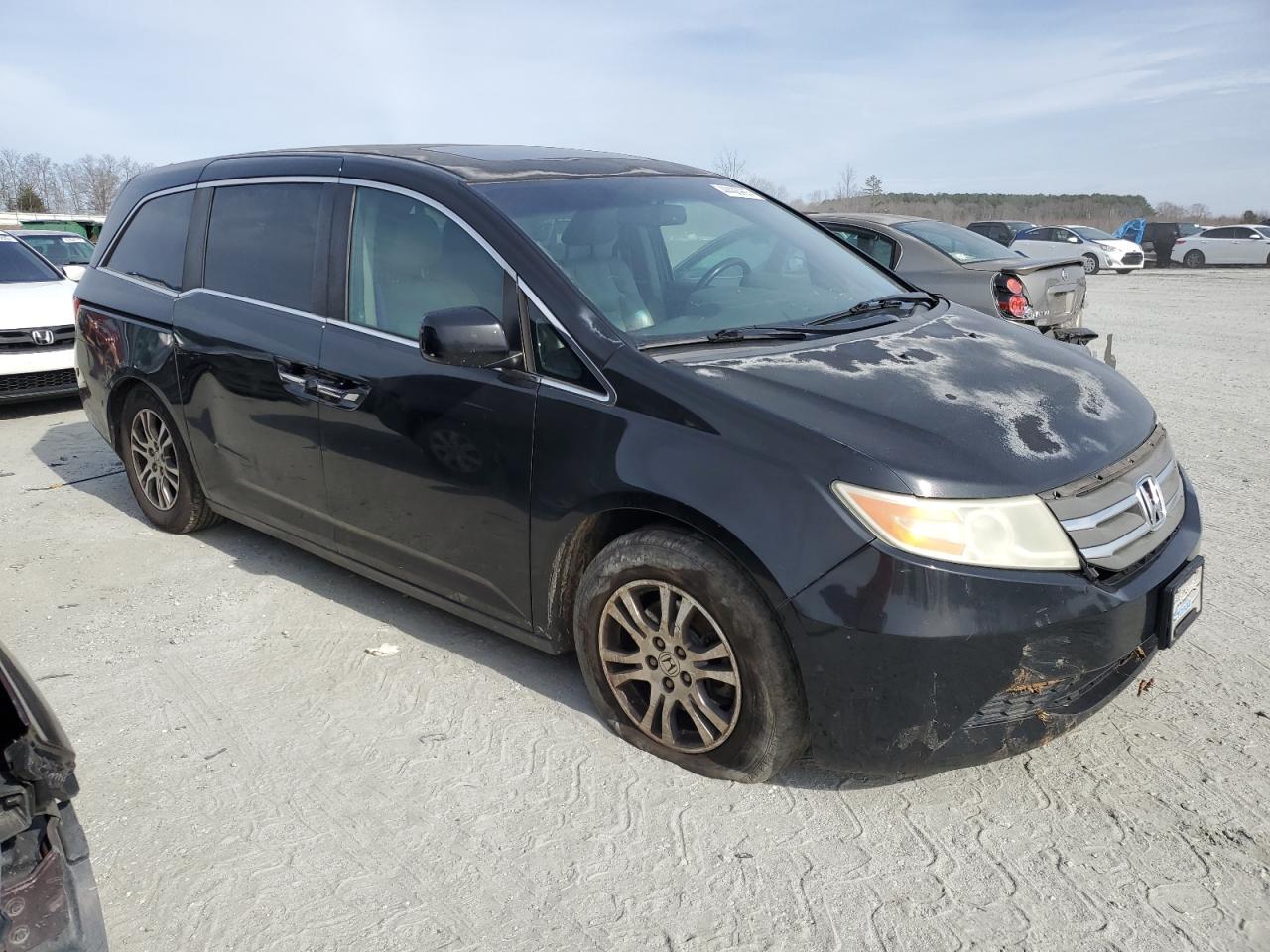 2011 Honda Odyssey VIN 5FNRL5H64BB010524 Copart auction photo, side damage thumbnail 4