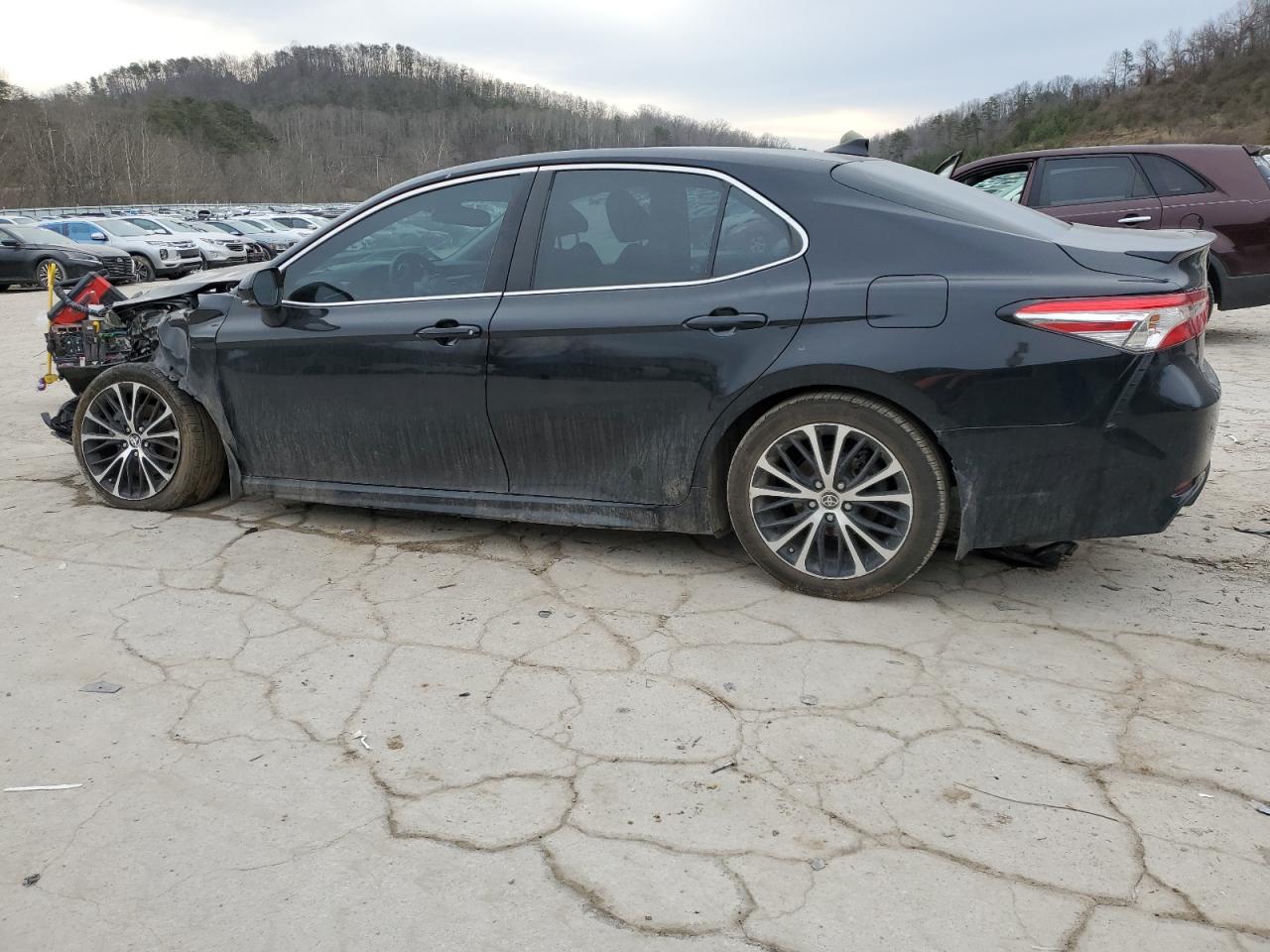 2020 Toyota Camry VIN 4T1M11BK1LU019216 Copart auction photo, front end / side damage thumbnail 2