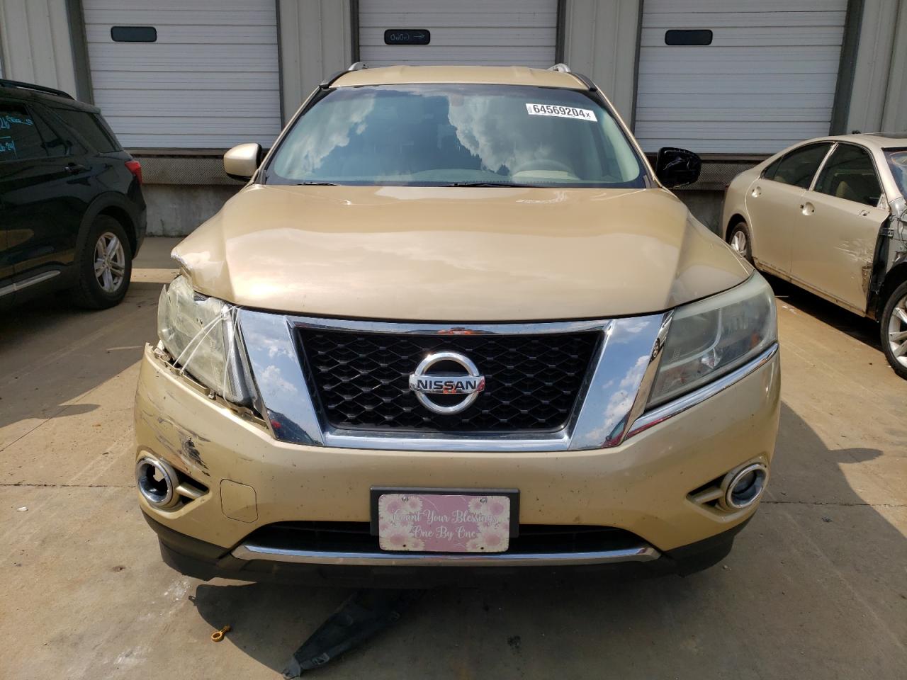 2013 Nissan Pathfinder VIN 5N1AR2MM8DC641299 Copart auction photo, front end damage thumbnail 5