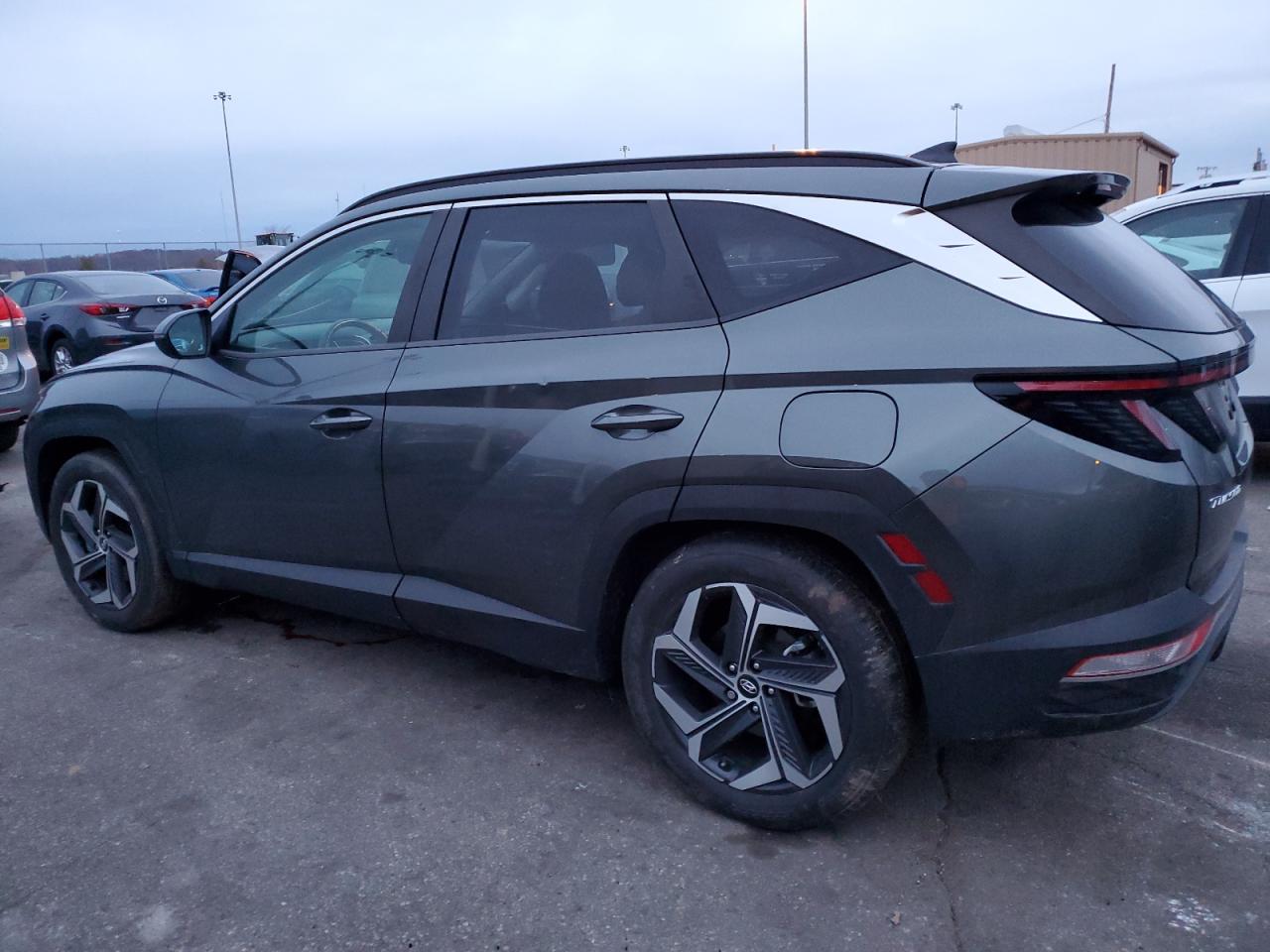 2022 Hyundai Tucson VIN 5NMJF3AEXNH064746 Copart auction photo, rear end / side damage thumbnail 2
