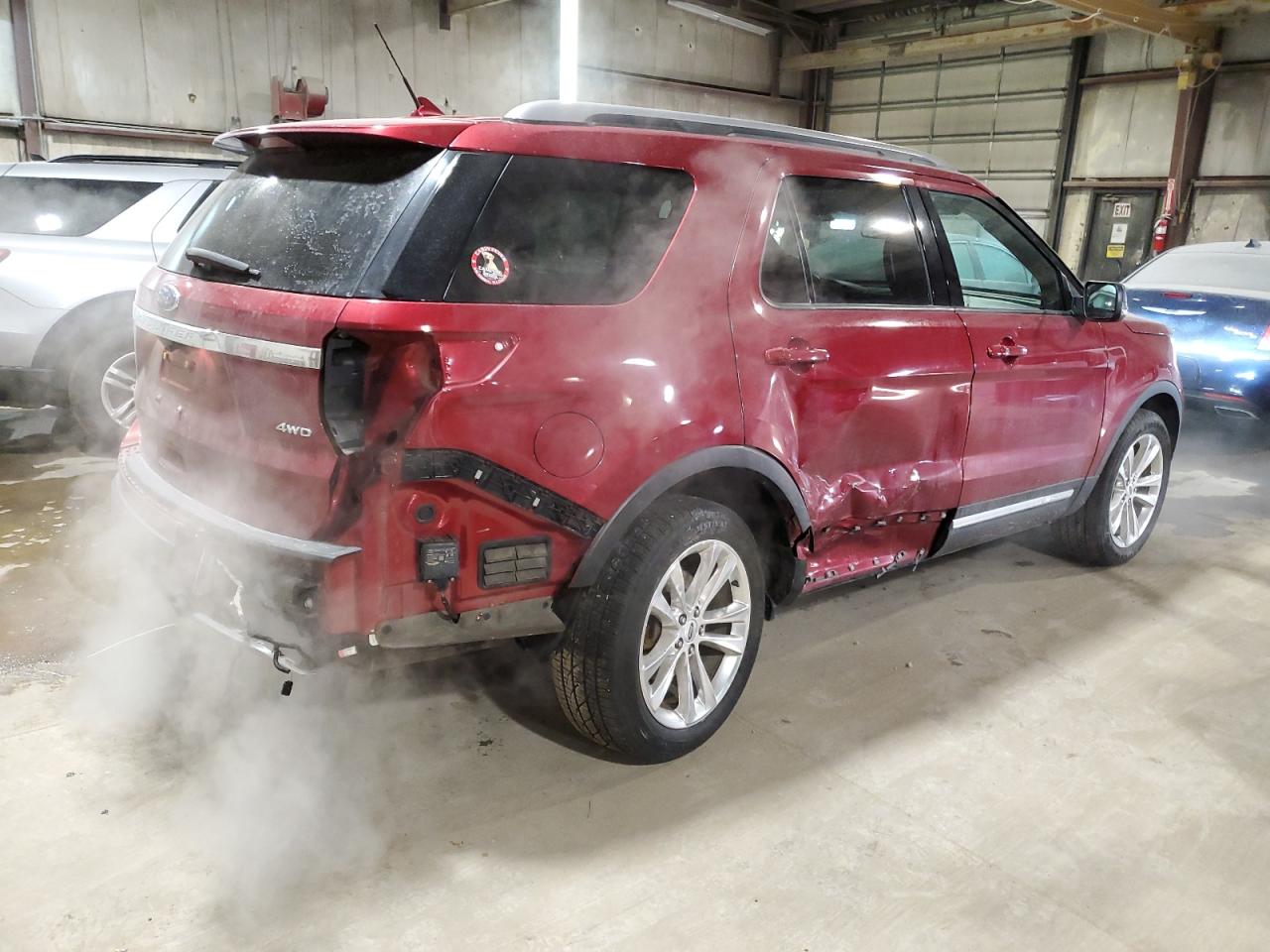 2019 Ford Explorer VIN 1FM5K8D81KGB36237 Copart auction photo, rear end / minor dent/scratches damage thumbnail 3