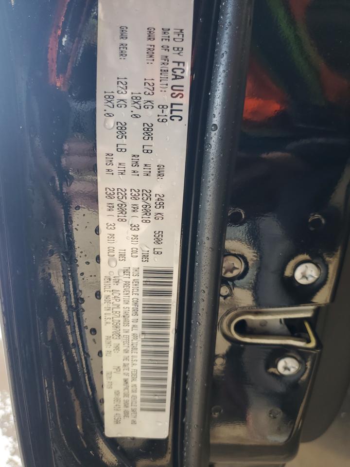 2020 Jeep Grand Cherokee VIN 1C4PJMLB7LD507023 Copart auction photo, front end damage thumbnail 14