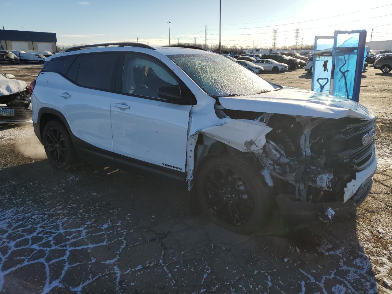 2020 GMC Terrain VIN 3GKALPEV9LL342938 Copart auction photo, front end damage thumbnail 4
