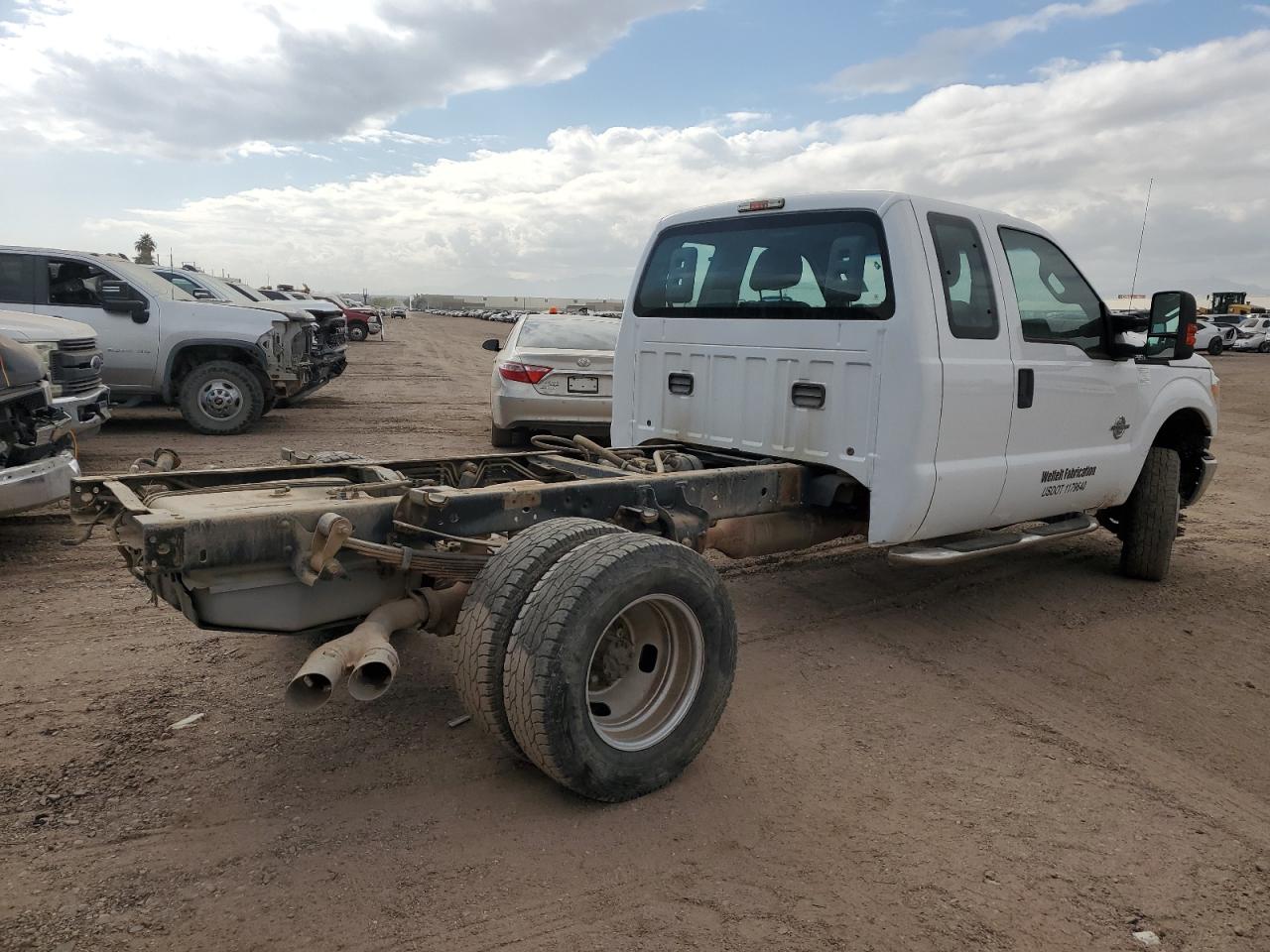 2014 Ford F350 VIN 1FD8X3HT6EEB07610 Copart auction photo, front end / rear end damage thumbnail 3