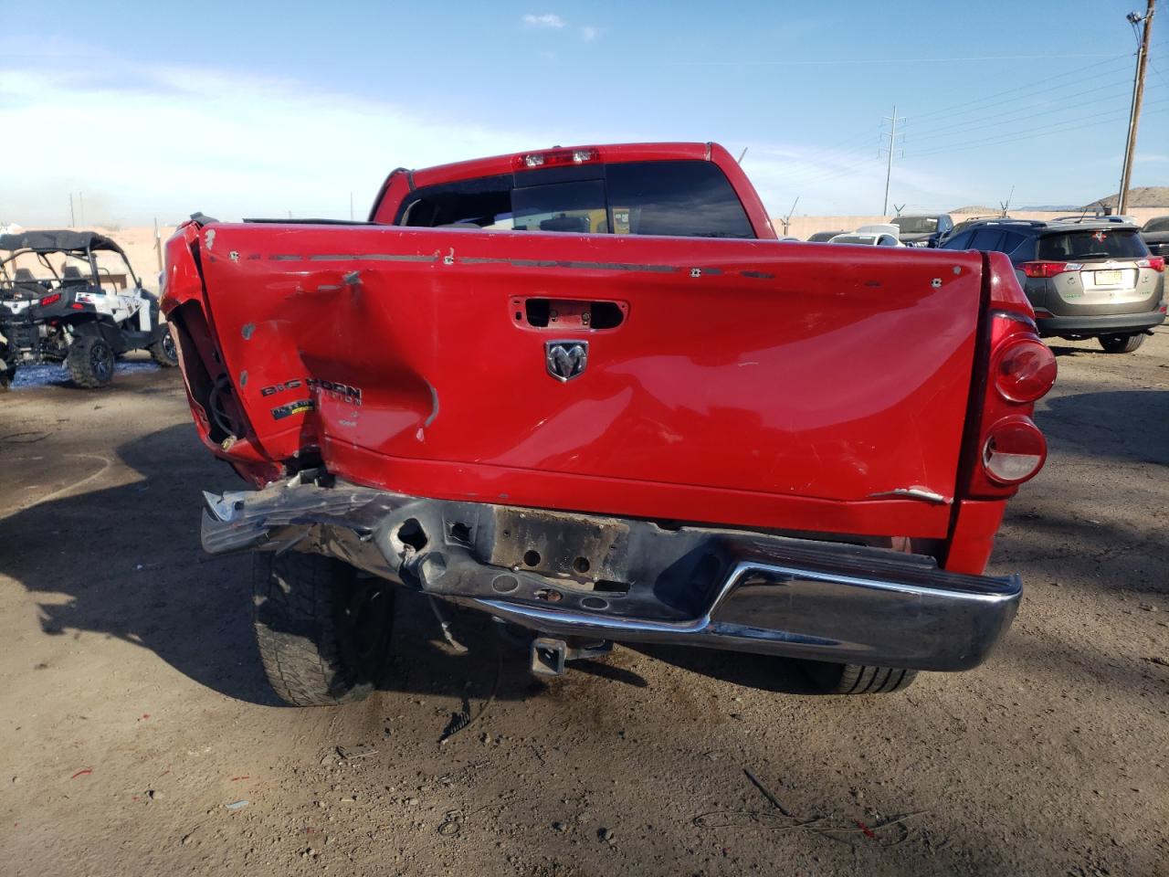 2007 Dodge RAM VIN 1D7HA18P87S221809 Copart auction photo, rear end damage thumbnail 6