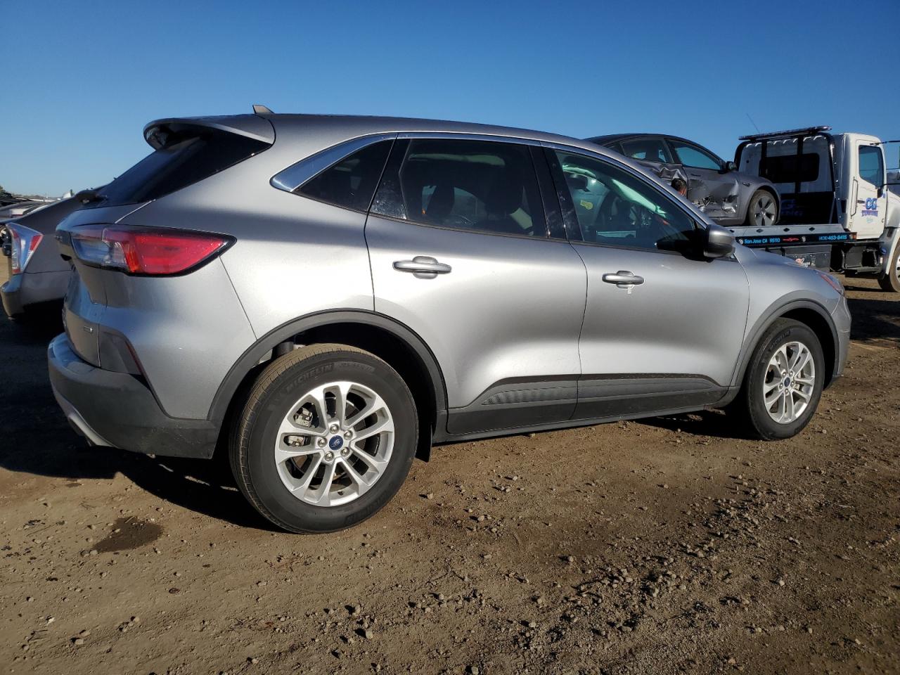 2021 Ford Escape VIN 1FMCU0BZ9MUA58406 Copart auction photo, side damage thumbnail 3