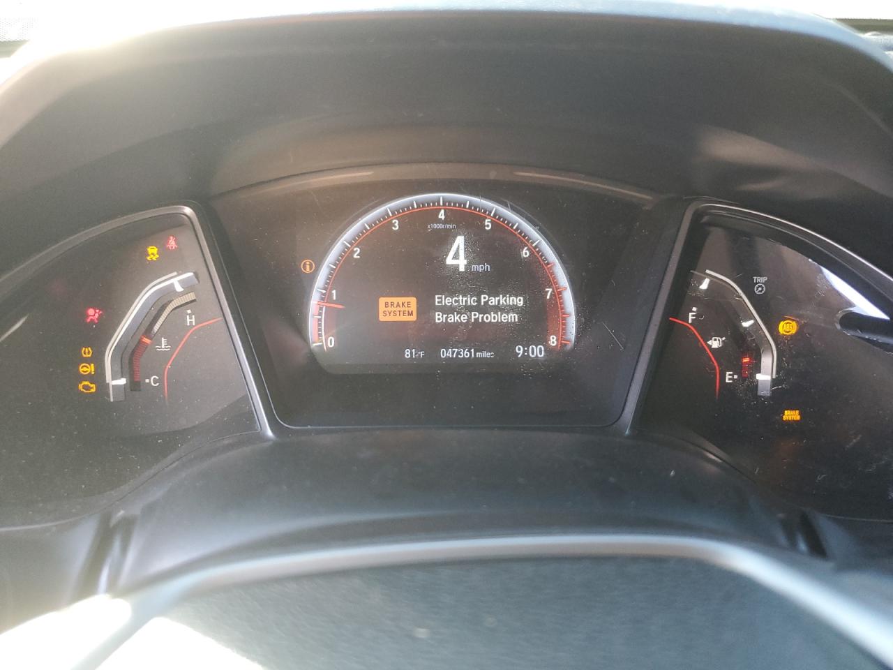 2019 Honda Civic VIN 2HGFC1E51KH704929 Copart auction photo, undercarriage / front end damage thumbnail 9