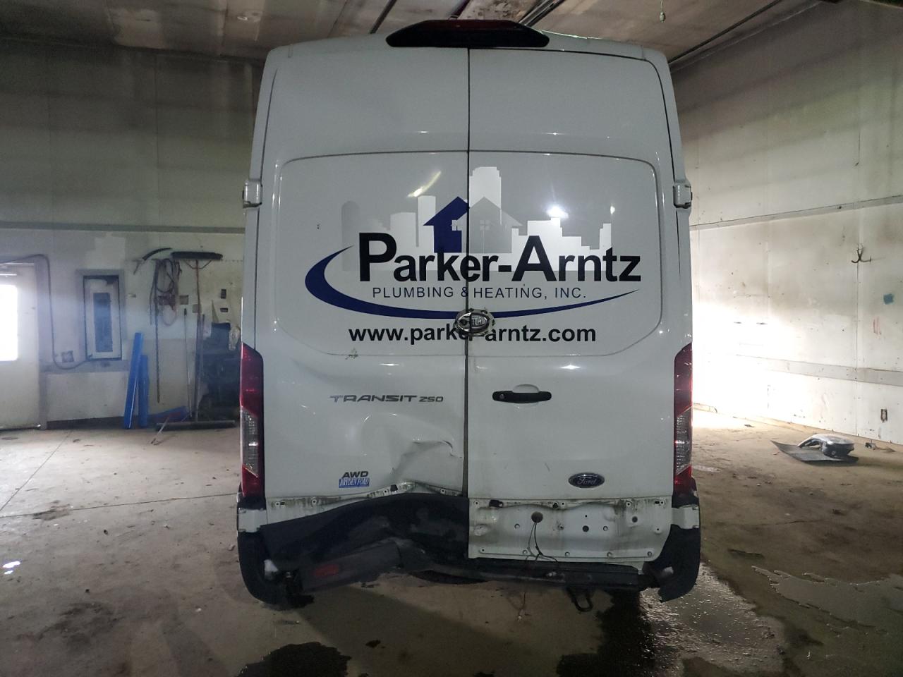 2022 Ford Transit VIN 1FTBR2X80NKA68123 Copart auction photo, all over damage thumbnail 6