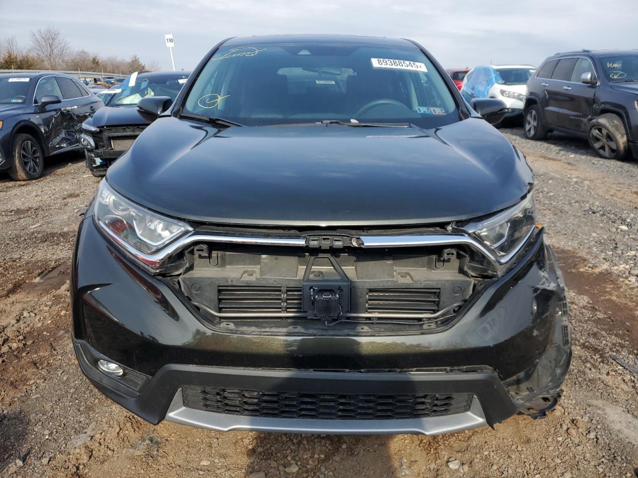 2019 Honda CR-V VIN 7FARW2H52KE017280 Copart auction photo, front end / side damage thumbnail 5