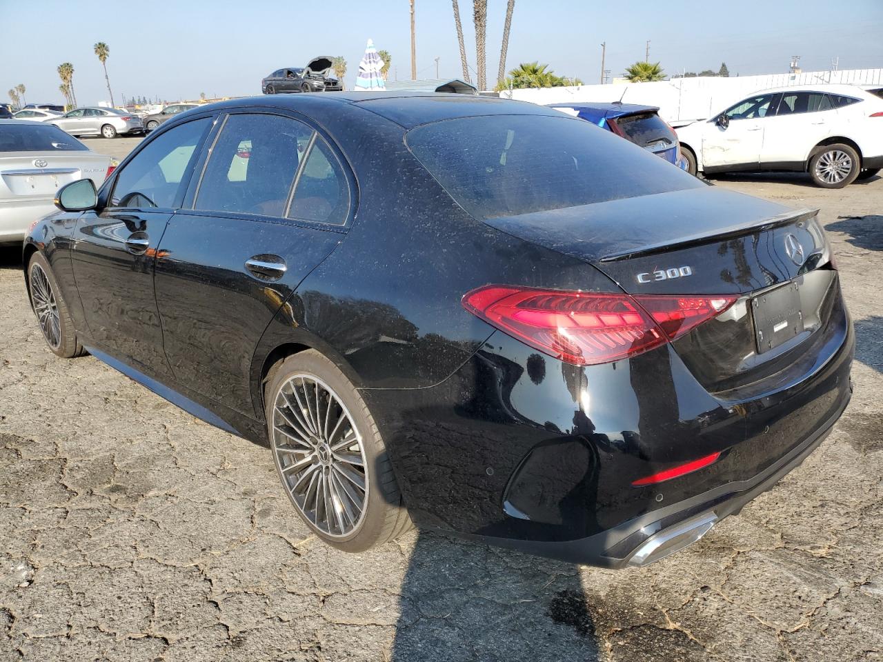 2023 Mercedes-Benz C-klasse VIN W1KAF4GB6PR151650 Copart auction photo, rear end / minor dent/scratches damage thumbnail 2