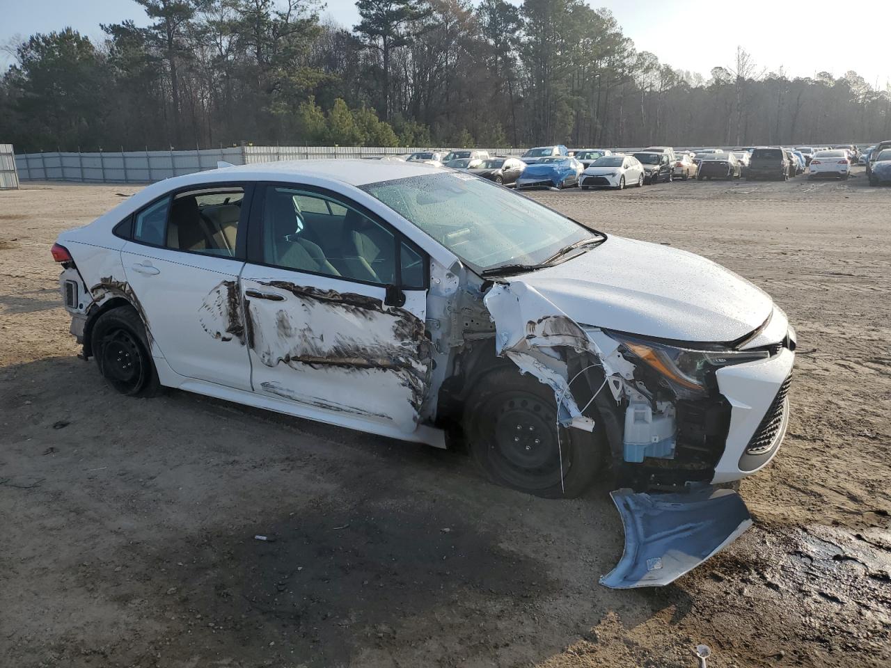 2020 Toyota Corolla VIN 5YFEPRAE5LP006595 Copart auction photo, all over damage thumbnail 4