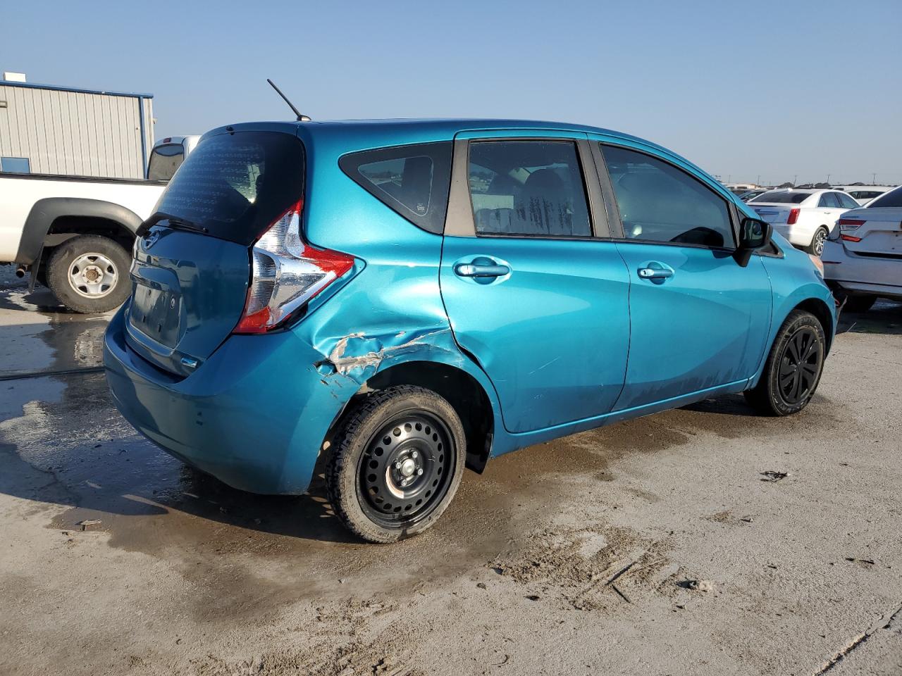 2015 Nissan Versa VIN 3N1CE2CP2FL381657 Copart auction photo, rear end / minor dent/scratches damage thumbnail 3