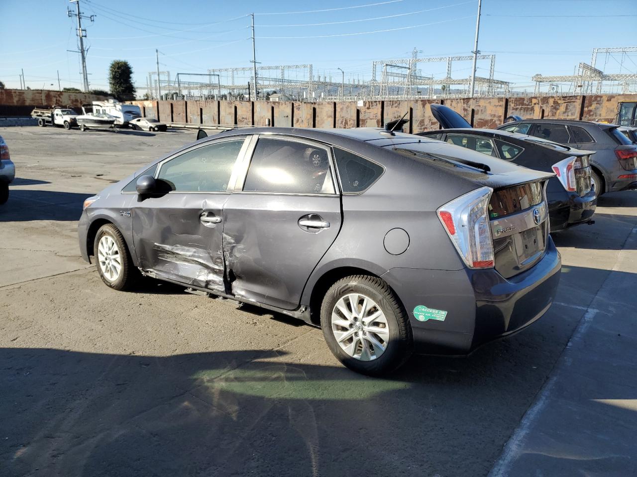 2015 Toyota Prius VIN JTDKN3DPXF3070597 Copart auction photo, side damage thumbnail 2