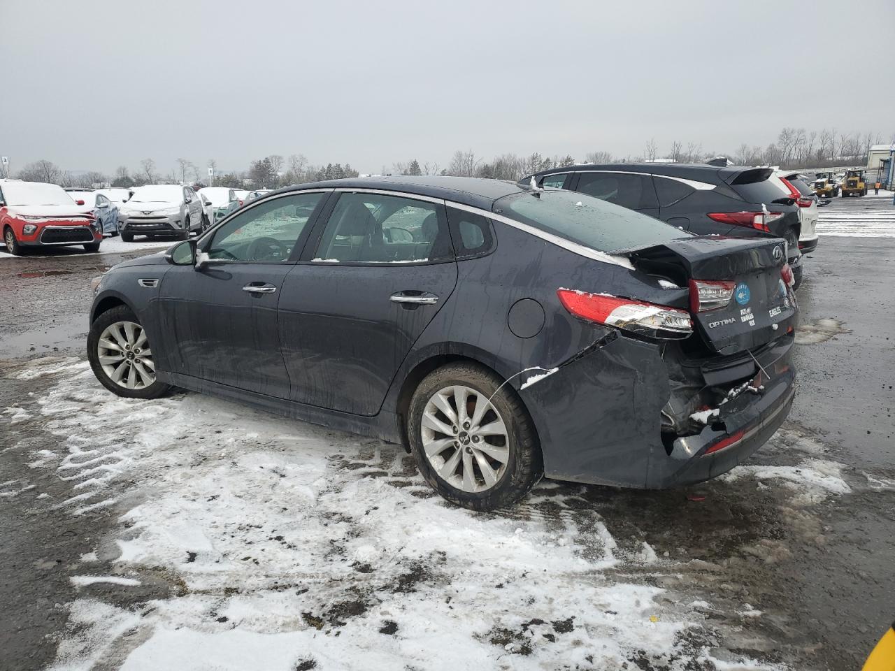 2018 KIA Optima VIN 5XXGU4L36JG271564 Copart auction photo, rear end damage thumbnail 2