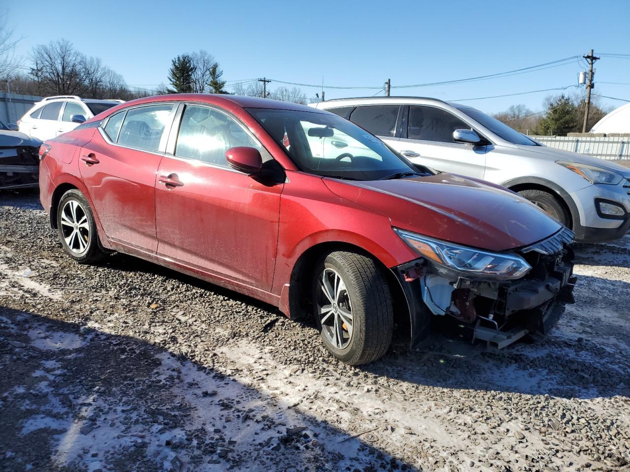 2020 Nissan Sentra VIN 3N1AB8CV9LY237619 Copart auction photo, undercarriage / front end damage thumbnail 4