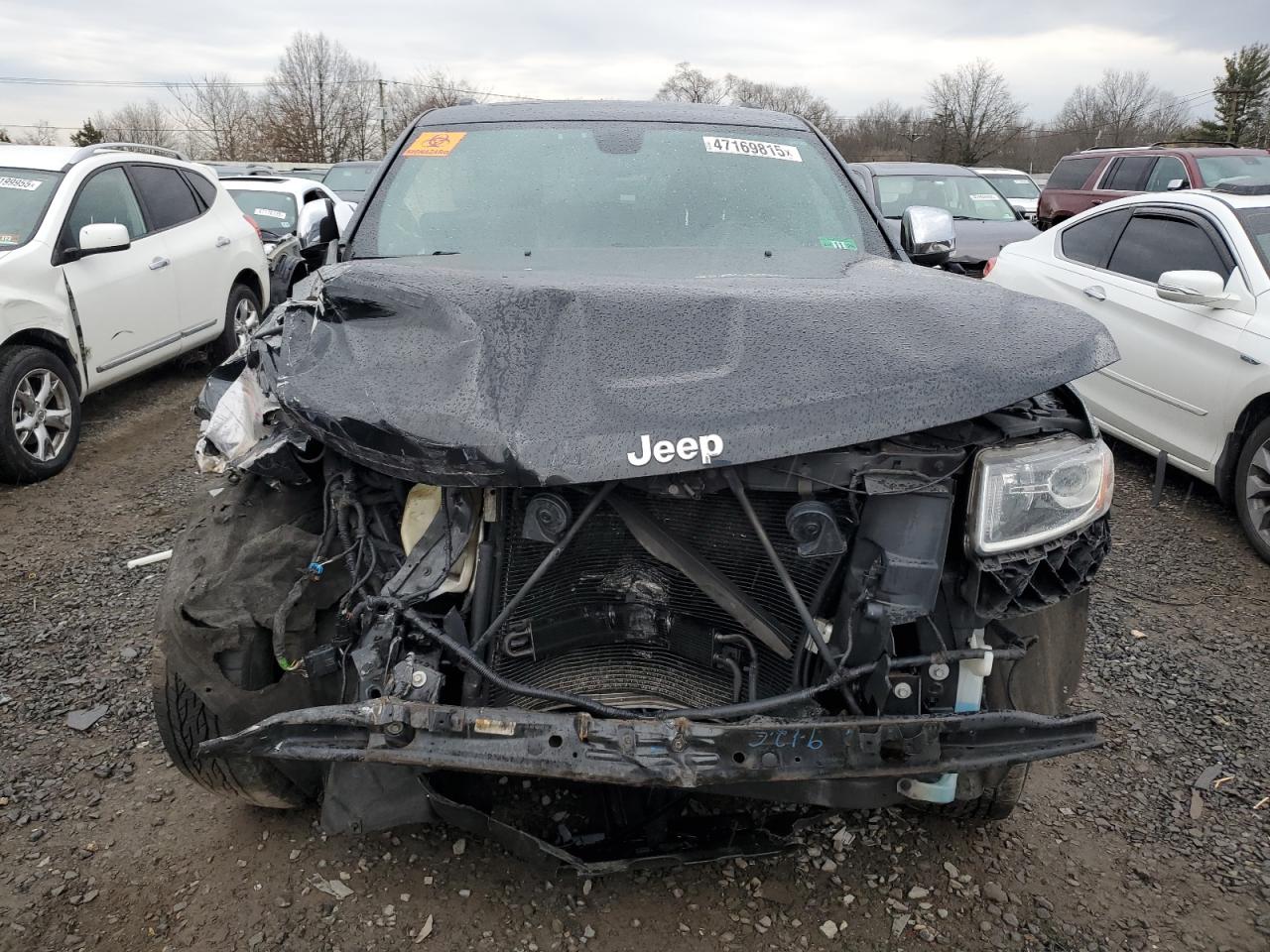 2014 Jeep Grand Cherokee VIN 1C4RJFBG3EC288362 Copart auction photo, front end damage thumbnail 5