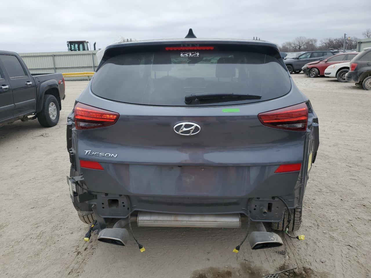 2019 Hyundai Tucson VIN KM8J33AL9KU973455 Copart auction photo, front end / rear end damage thumbnail 6