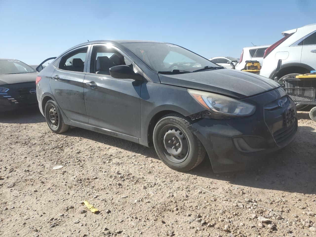 2016 Hyundai Accent VIN KMHCT4AE8GU102201 Copart auction photo, vandalism / front end damage thumbnail 4