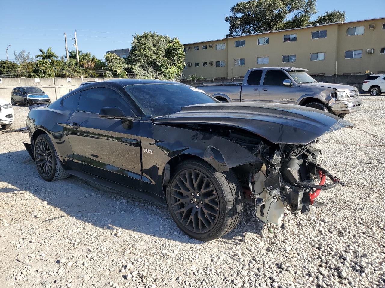 2019 Ford Mustang VIN 1FA6P8CF8K5116854 Copart auction photo, front end / rear end damage thumbnail 4