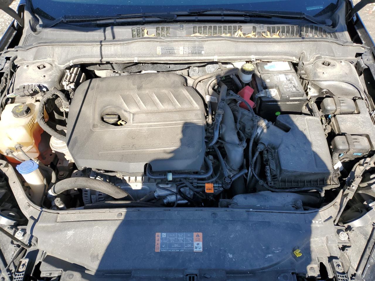 2019 Ford Fusion VIN 3FA6P0HDXKR202110 Copart auction photo, side / front end damage thumbnail 11