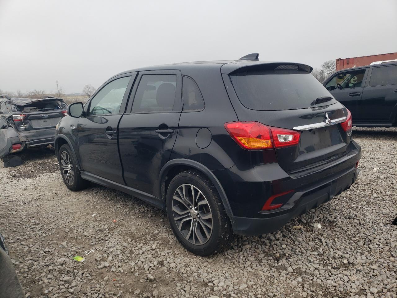 2019 Mitsubishi Outlander VIN JA4AP3AU1KU001666 Copart auction photo, side damage thumbnail 2