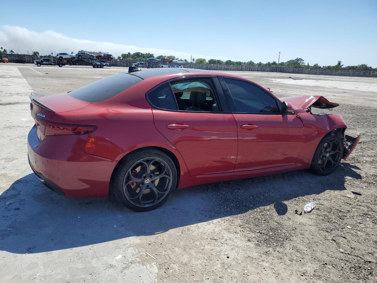 2017 Alfa Romeo Giulia VIN ZARFAEEN5H7560548 Copart auction photo, front end damage thumbnail 3