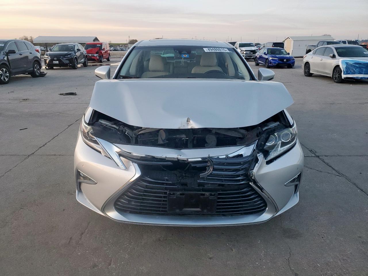 2017 Lexus ES VIN 58ABK1GG4HU040201 Copart auction photo, front end / rear end damage thumbnail 5