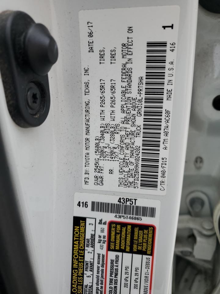 2017 Toyota Tacoma VIN 5TFDZ5BN9HX024202 Copart auction photo, front end damage thumbnail 14