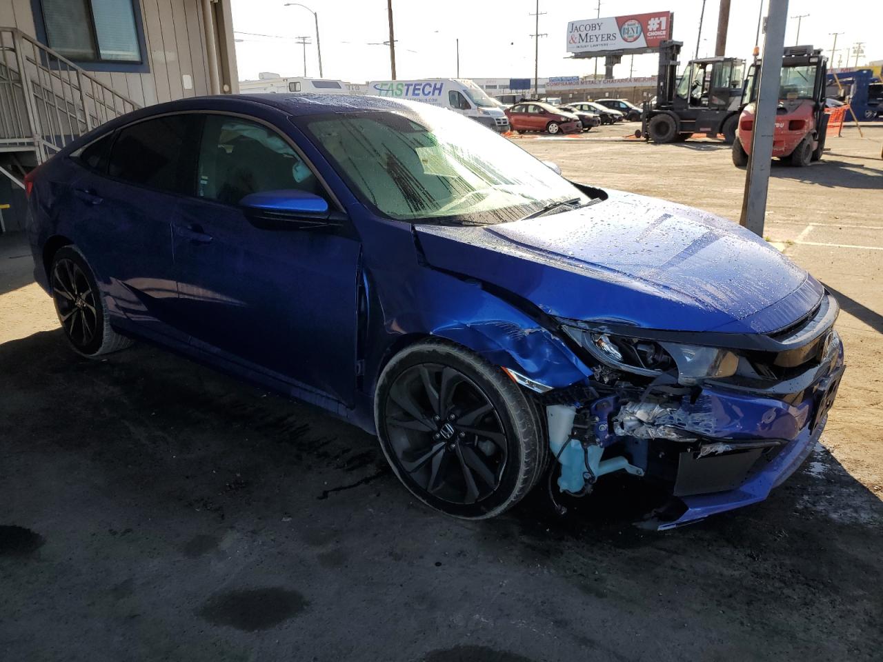 2019 Honda Civic VIN 2HGFC2F89KH597403 Copart auction photo, front end damage thumbnail 4