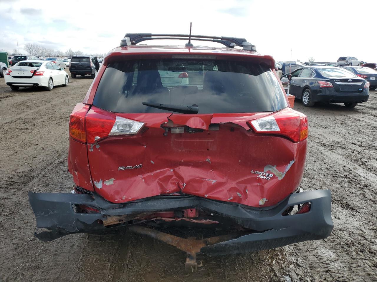2013 Toyota RAV 4 VIN 2T3DFREV1DW018145 Copart auction photo, rear end / side damage thumbnail 6