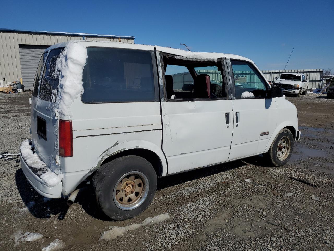 1991 Chevrolet Astro VIN 1GNDM15Z7MB200636 Copart auction photo, top/roof damage thumbnail 3